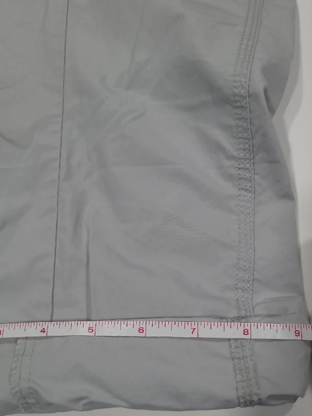 Calvin Klein Womens Light Gray Cargo Shorts - Casual Drawstring Waist Sz M/M